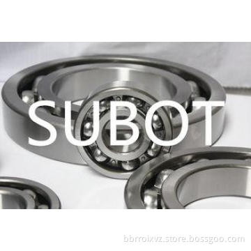 Nylon / Ceramic Cage Single Row Deep Groove Ball Bearing 62